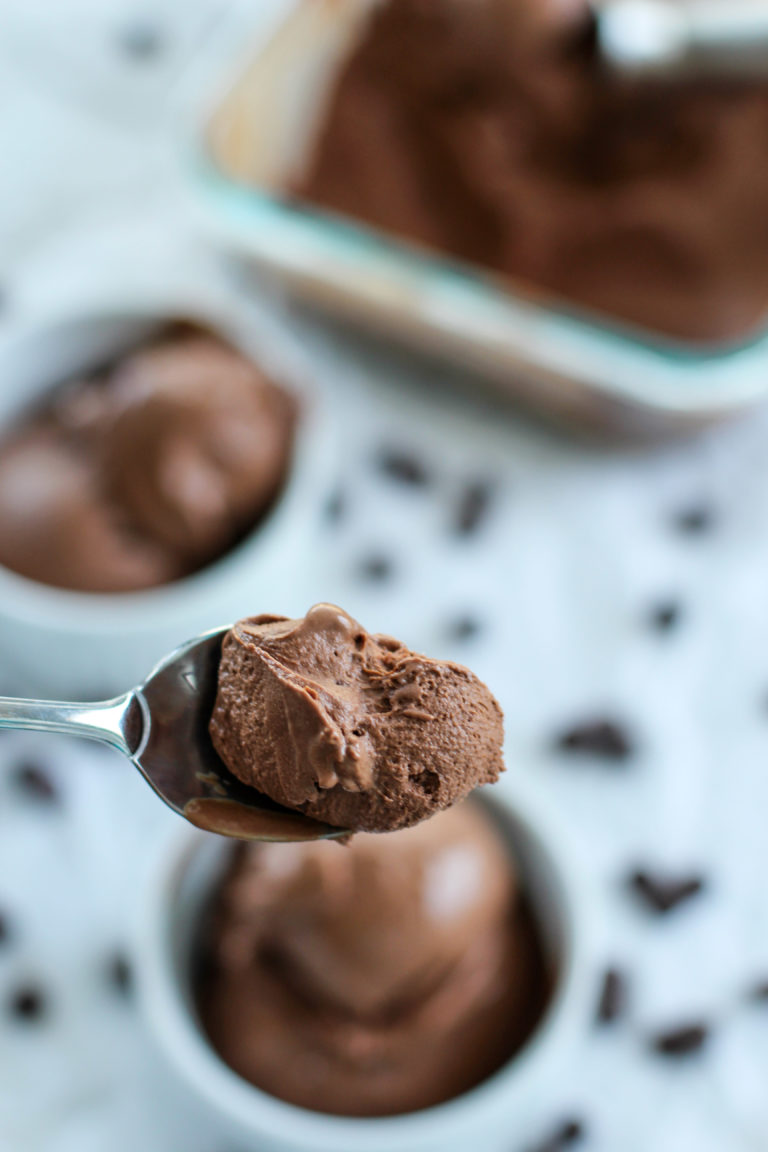 Fudgy Chocolate Ice Cream {keto} - Wholesome Family Living