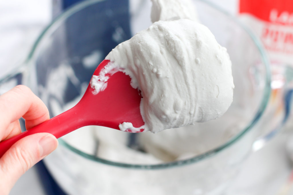 spatula with homemade cool whip