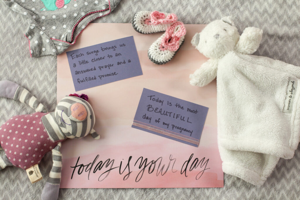 birth scrapbook affirmation for natural childbirth