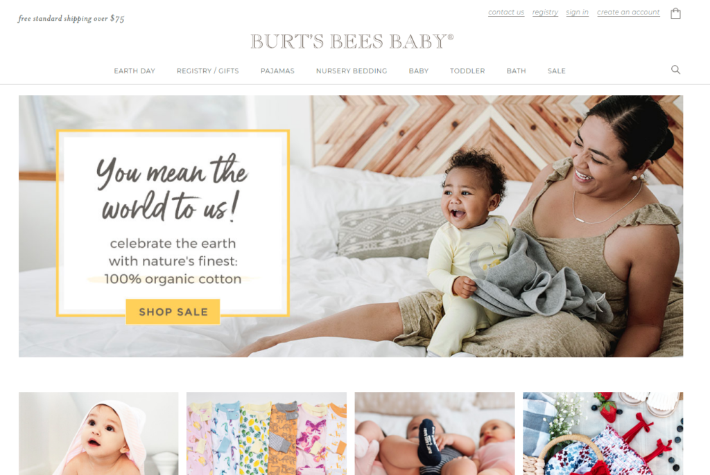 burts bees home page