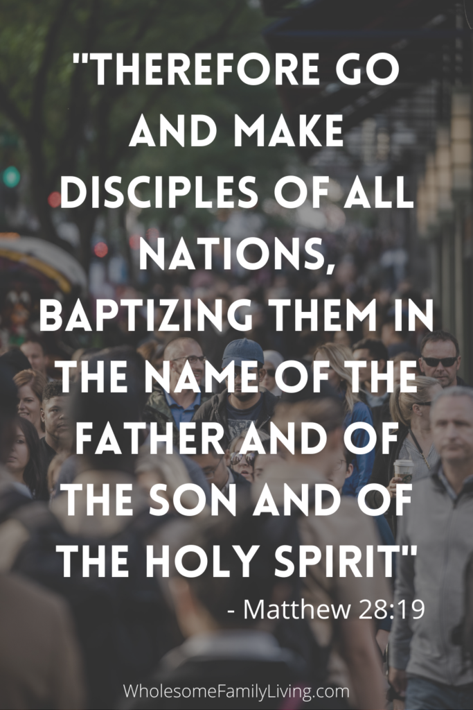 Matthew 28_19 Jesus tells us that his disciples will perform baptism and teach others to obey him