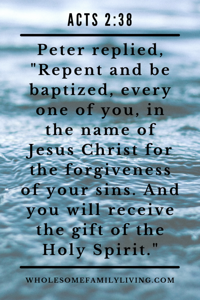 acts 2:38 repent and follow through with baptism