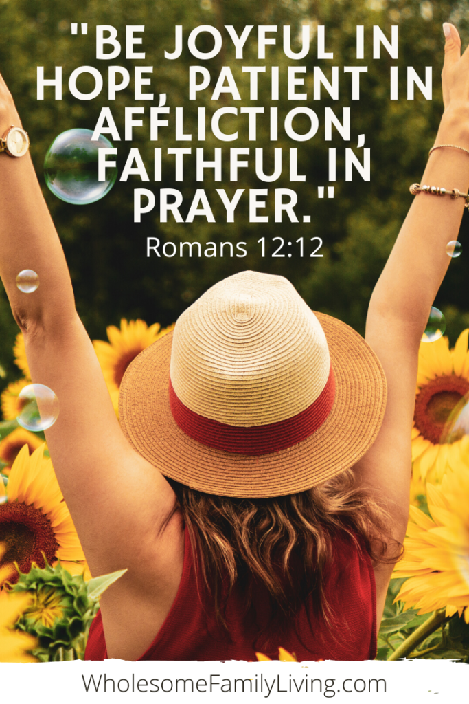 Pray for our world Romans 12:12