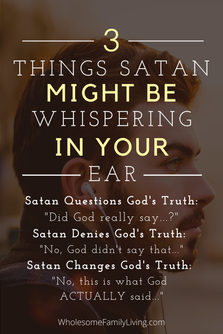 3 Ways Satan Deceives Us - Wholesome Family Living