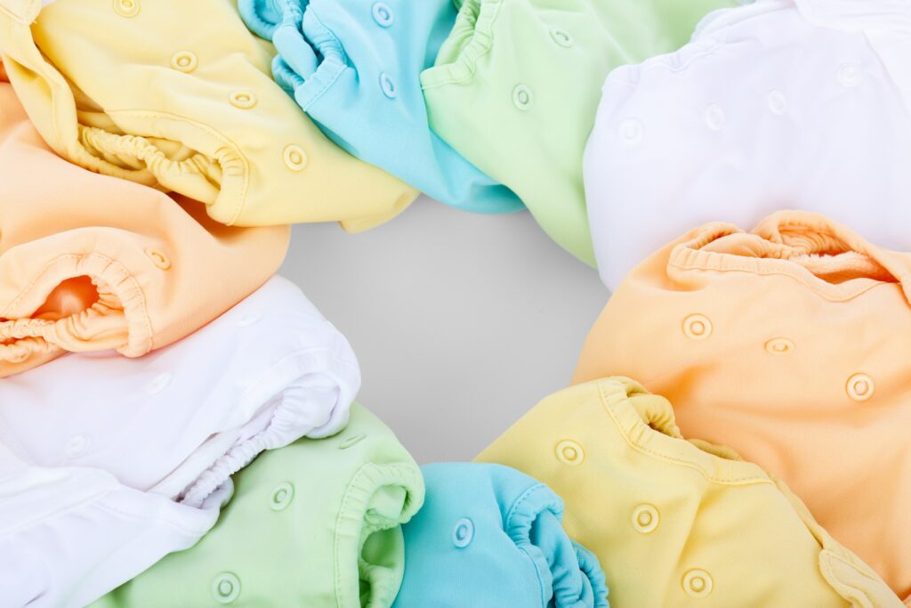 circle of cloth diapers