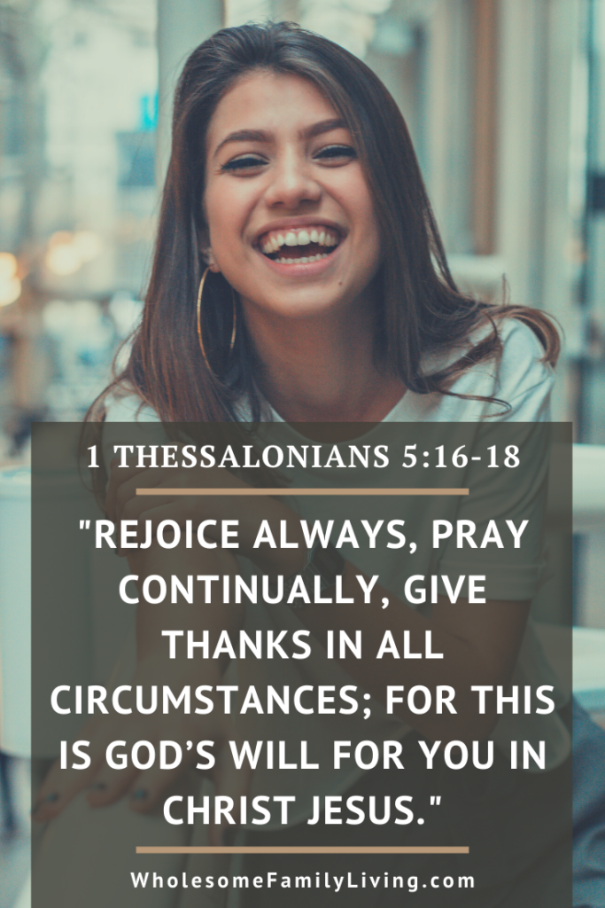 1 Thessalonians 5:16-18 Verse about thankfulness