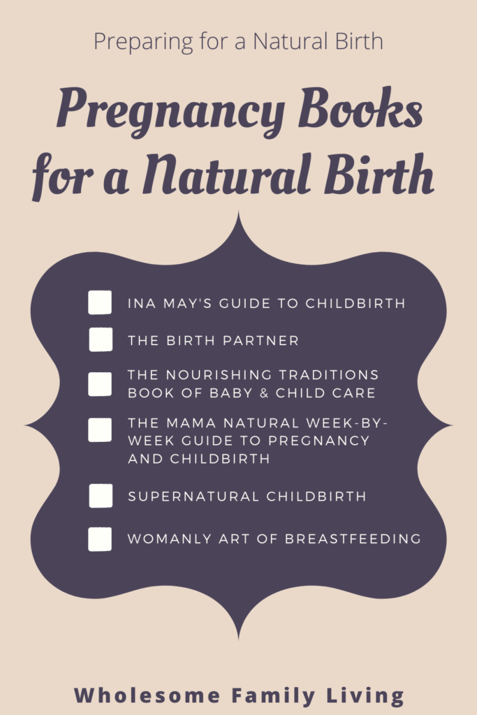 pregnancy books for a natural childbirth