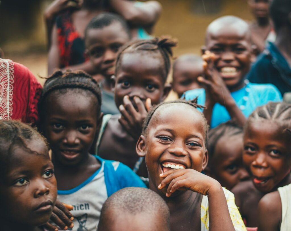 group of children smiling