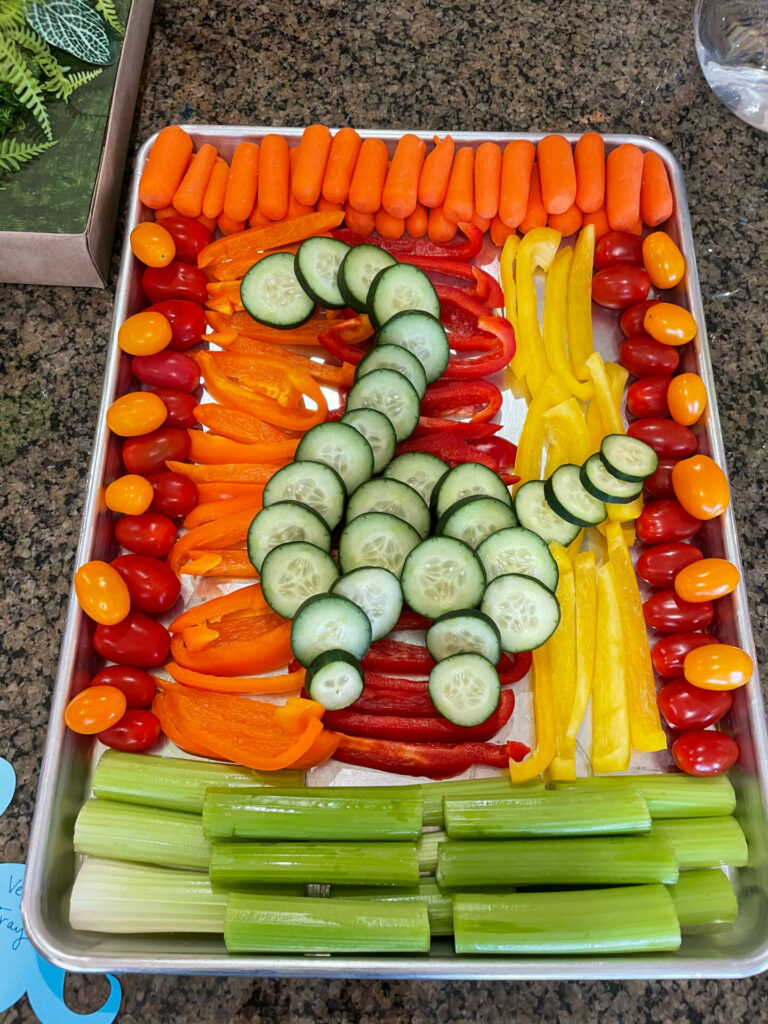  dinosaur birthday party veggie tray