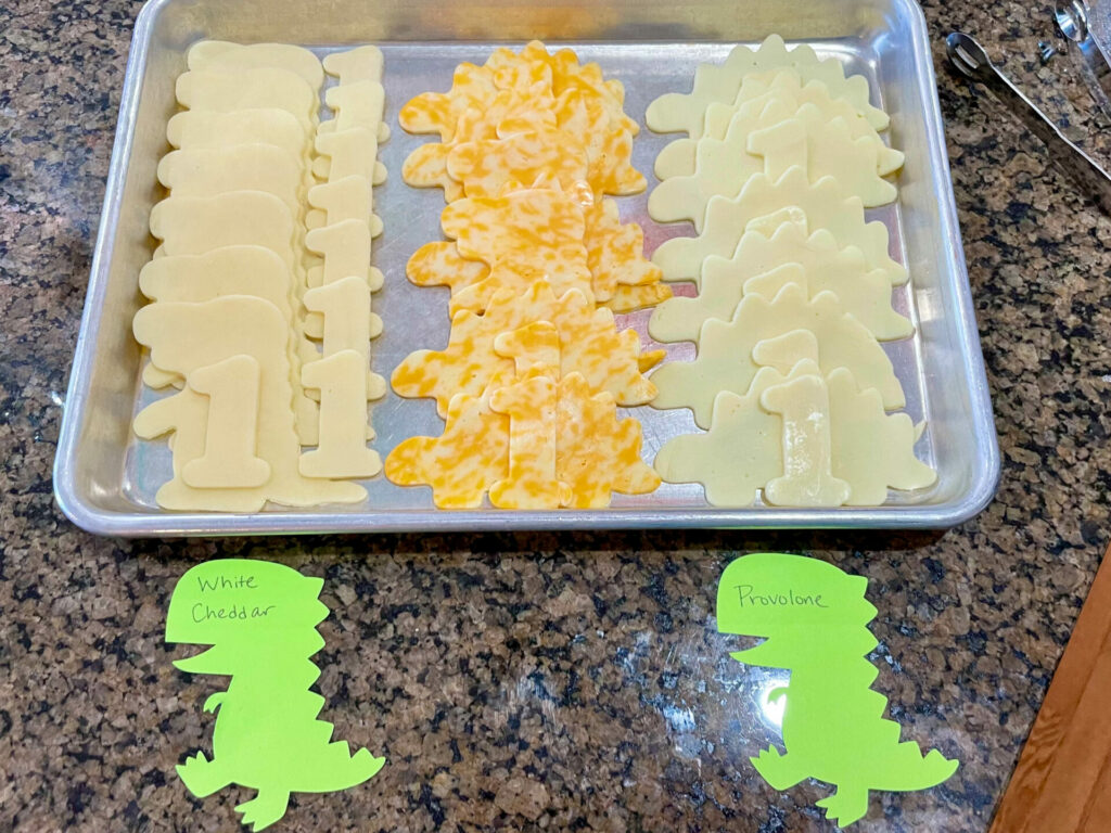 dinosaur birthday party cheese tray