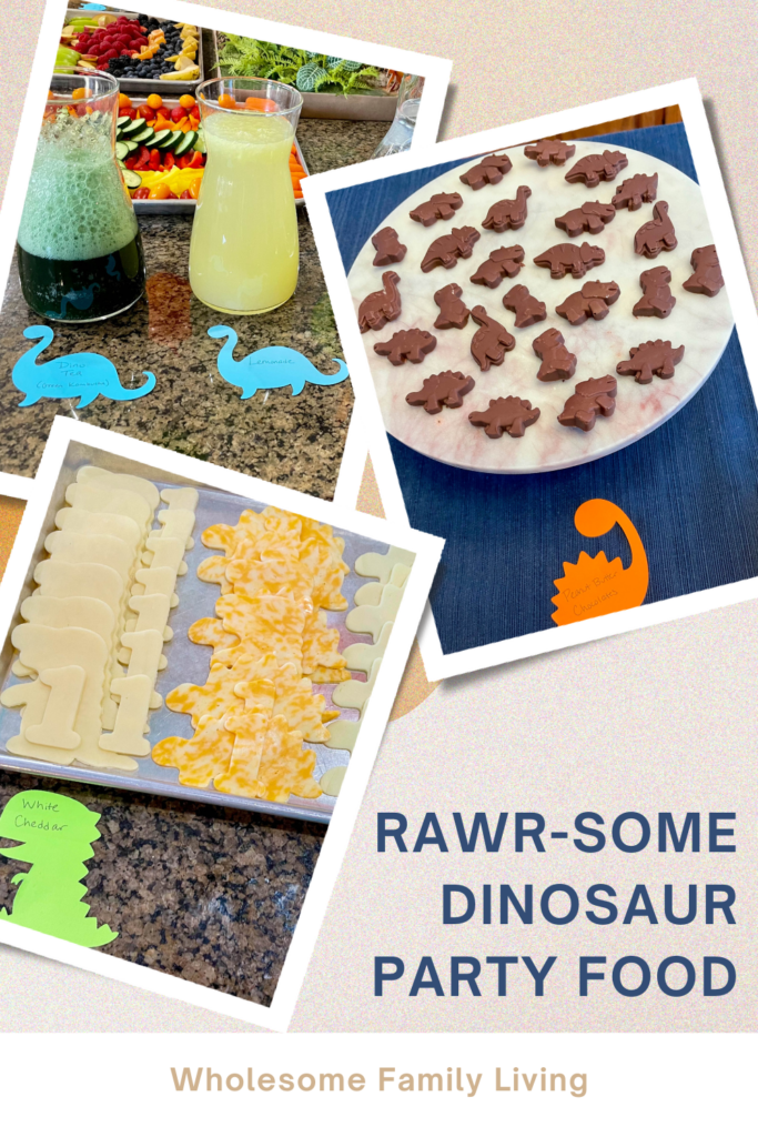 RAWR-some Dinosaur Party Food Pin